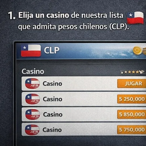 Elija un casino de nuestra lista que admita pesos chilenos