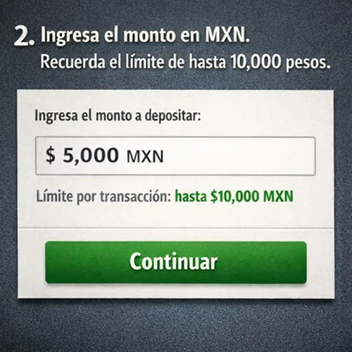 Ingresa el monto en MXN