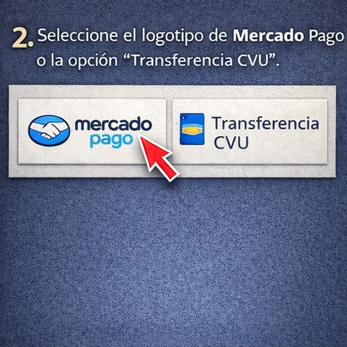 Seleccione el logotipo de Mercado Pago