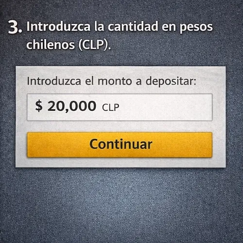 Introduzca la cantidad en pesos chilenos