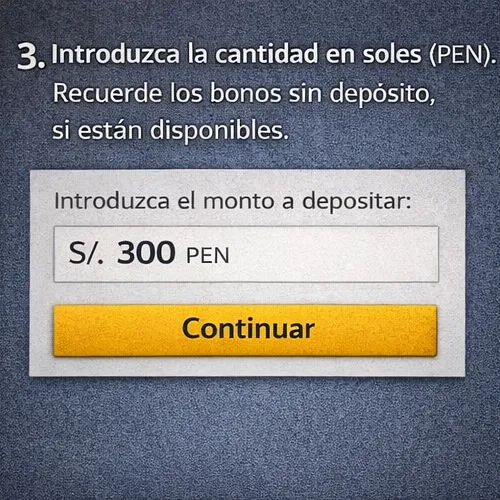 Introduzca la cantidad en soles