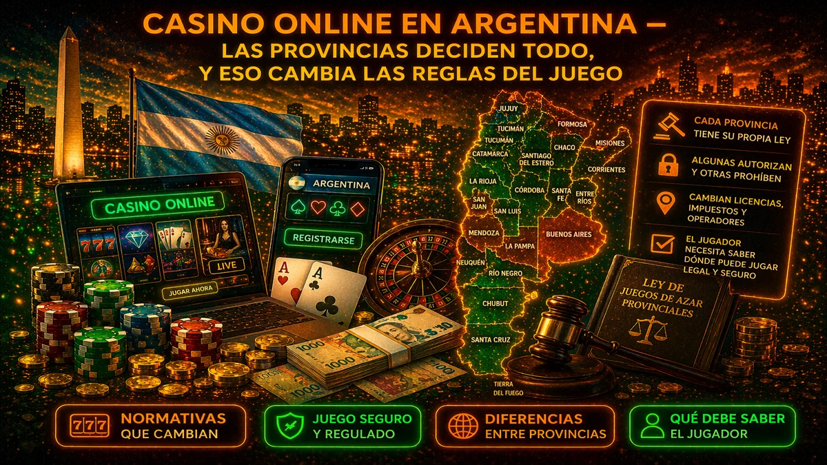 Casino online en Argentina – las provincias deciden todo, y eso cambia las reglas del juego