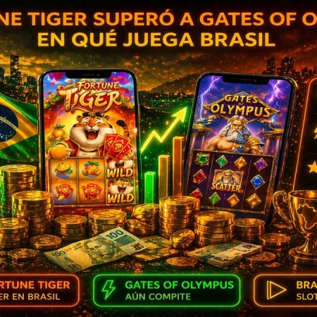 Fortune Tiger superó a Gates of Olympus: en qué juega Brasil en 2026