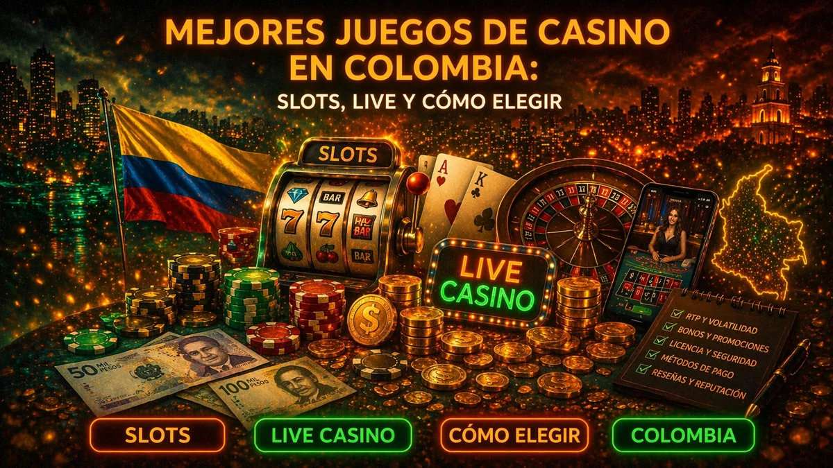 Mejores Juegos de Casino en Colombia: Slots, Live y Cómo Elegir