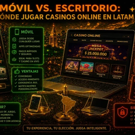 Móvil vs. Escritorio: ¿Dónde jugar casinos online en LATAM en 2026?