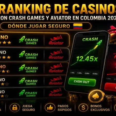 Ranking de casinos con Crash Games y Aviator en Colombia 2026: dónde jugar seguro