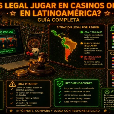 ¿Es legal jugar en casinos online en Latinoamérica en 2026? Guía completa