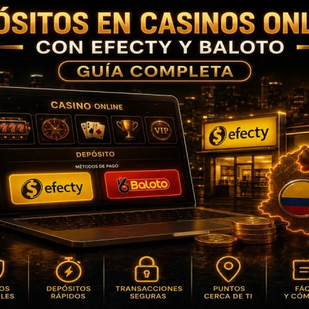 Cómo depositar en casinos online de Colombia con Efecty y Baloto: guía completa