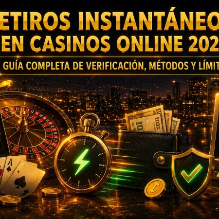Retiros instantáneos en casinos online 2026: guía completa de verificación, métodos y límites