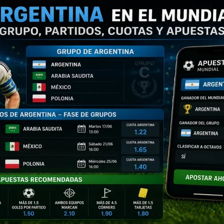 Argentina en el Mundial: grupo, partidos, cuotas y apuestas