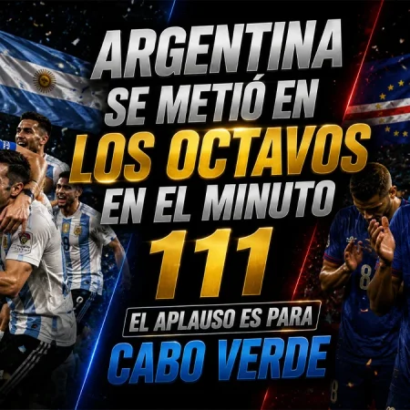 Argentina se metió en los octavos en el minuto 111. El aplauso es para Cabo Verde