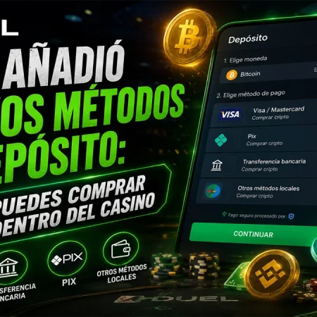Duel añadió nuevos métodos de depósito: ahora puedes comprar cripto dentro del casino