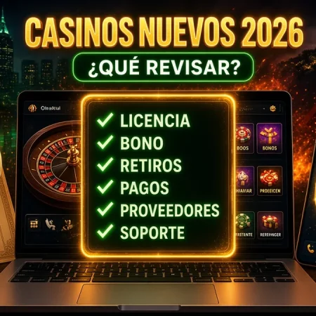 Casinos online nuevos 2026: qué revisar antes de depositar